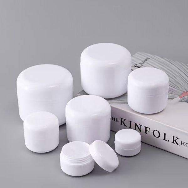 Double-layer PP Plastic Cream Jar with Food-grade Material in 10ml 30ml 50ml 75ml for Skincare Cream Container