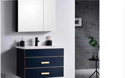 Grey Bathroom Wash Basin Cabinet Ceramic Hand Wash Sink With Cabinet