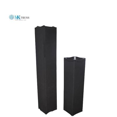 Caixinha de iluminação Esquina Truss preto Scrim/Cover 1m para exibição de design de iluminação do palco
