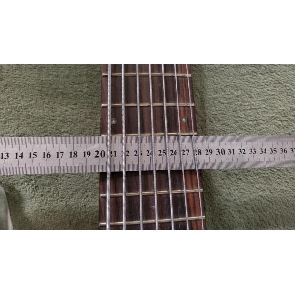 7 Strings Bass Guitar Limited Edition Clear Acrylic Body Rosewood fingerboard inlay Blue LED lamp Electric Bass Guitar