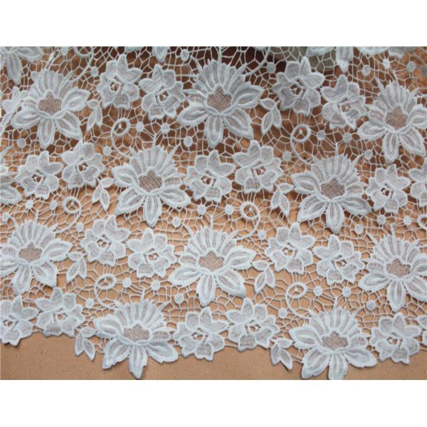Garment Accessories Chemical Lace Fabric Water Soluble Embroidery lace fabric in Different Color