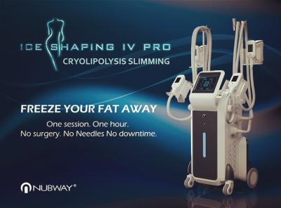 4 Cryo applicators together Fat Freezing Cryolipolysis Cool Body Sculpting Machine for fat removal