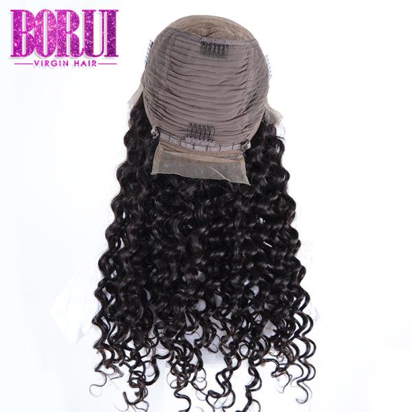 Malysion Human Hair Lace Front Wigs Deep Wave Curly Hd Lace Front Braided