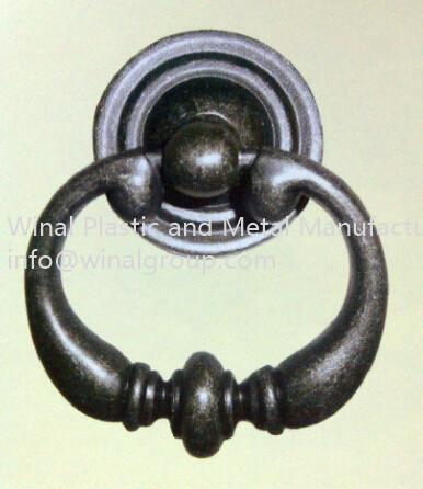 Chrom plating pull ring handle for drawer,L68mm*W56mm,zinc alloy,iron,OEM size & finish.