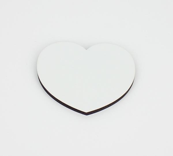 Wholesale Heart Shape 60x54mm Sublimation Blank Fridge Magnet for Household Appliances Decorating Accessories