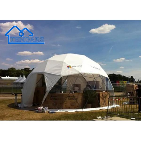 Наружная белая красная желтая торговая купольная палатка с платформой для гостиничного кемпинга Да здравствует