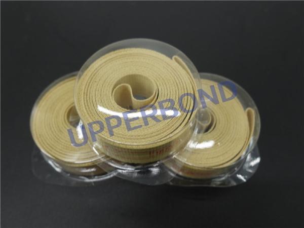 Aramid Fiber MK8 Cigarette Machine Parts Conveyor Belt Yellow Garniture Tape