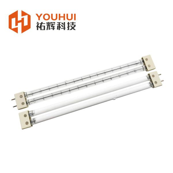 400V 1850W Single Tube Quartz Infrared Lamp with 255mm Heating Length and 1100-2600°C Filament Temperature for Preheating of Annealing Furnace
