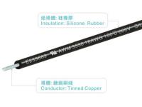 le caoutchouc de silicone noir de 10AWG FT2 file le conducteur de cuivre bidon UL3530 pour l'appareil ménager