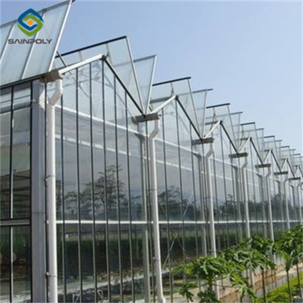 High Strength Agricultural Glass Greenhouse Venlo Type Easy Installation