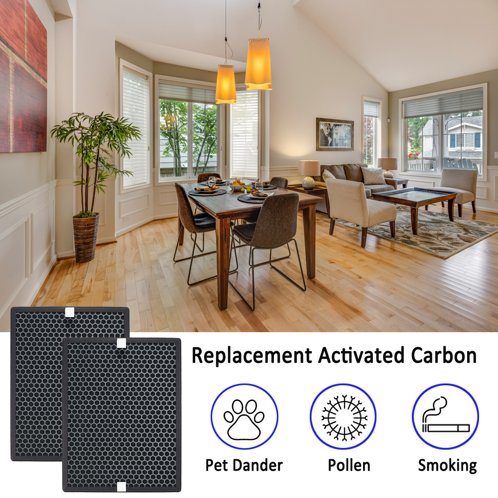 High Efficiency Coating Honeycomb Shaped Eco-Friendly Activated Carbon Air Purifier Replacement Filter