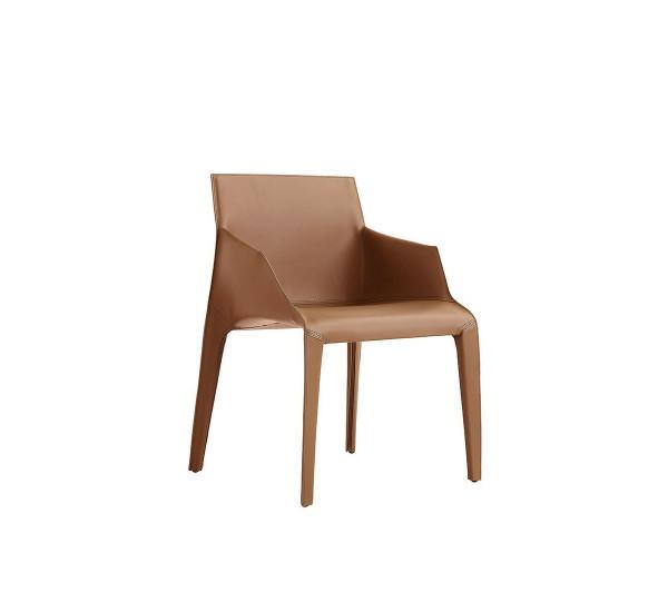 Luxury Light Poliform Seattle Chair / Leather Covers Dining Arm Chair