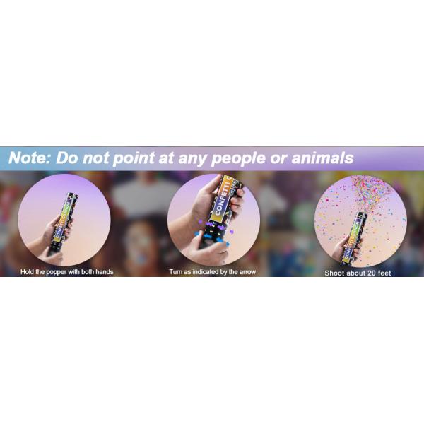 40cm Multicolor Biodegradable Party Popper Confetti Cannons for Colorful Celebrations