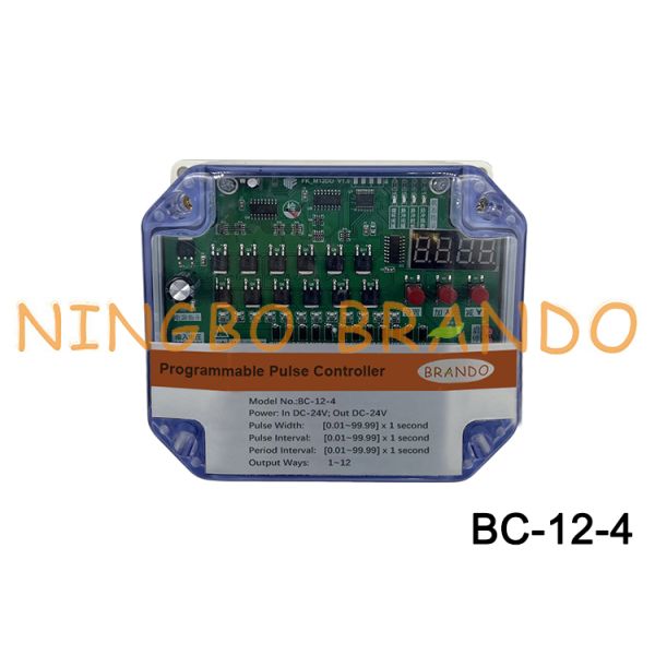 12 Lines Bag Filter Pulse Sequence Controller 24VDC Input 24VDC Output