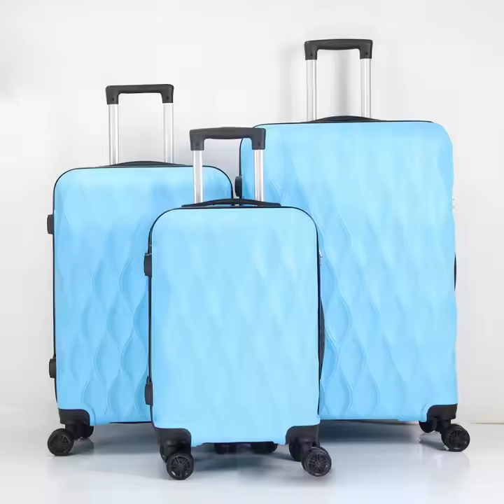Hot Sellers 3-Piece Luxury Travel Trolley Suitcase Set Large Carry-On Luggage with Easy Movement Wheels Zipper Opening