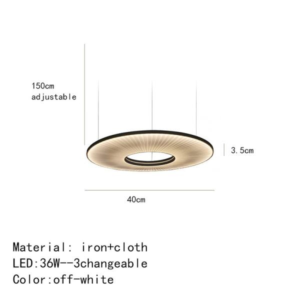 Modern Fabric Pendant Light Designer Iris Pendant Lamp For Living Room Hotel Lobby Chandelier(WH-AP-538)