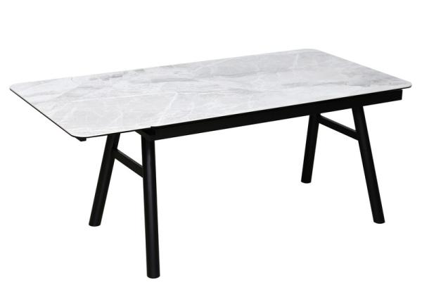 Table à manger en céramique extensible à haute stabilité de 850 mm avec une surface lisse