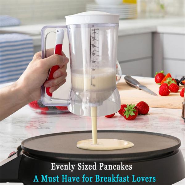 17x11.4x18.7cm Batter Flour Paste Dispenser for Pancake Cookie Cake Muffins Separator