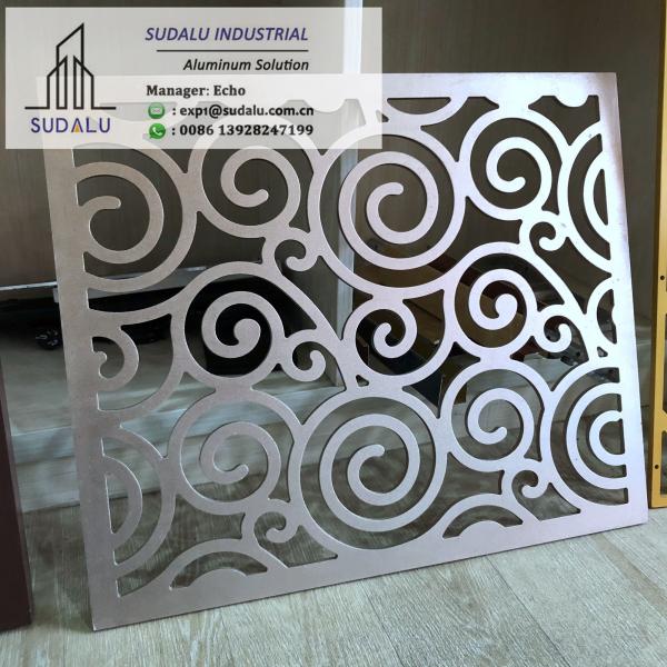 SUDALU 1mm-10mm Aluminum Laser Cutting Panel for Fence and Patio Decoration Aluminum Panel