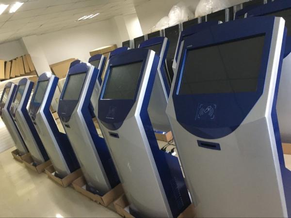 Bank/Hospital Queuing System 17 inch Touch Screen Ticket Number Dispenser Kiosk Machine