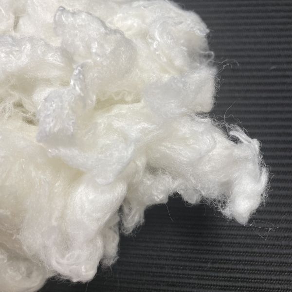 Recycled Inorganic Flame Retardant Polyester Staple Fiber 4.44D×64mm Non-Halogen for Industrial & Textile Safety