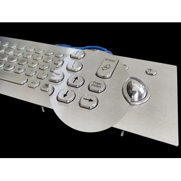 Клавиатура компьютера держателя панели FCC IP65 с трекболом 45mm