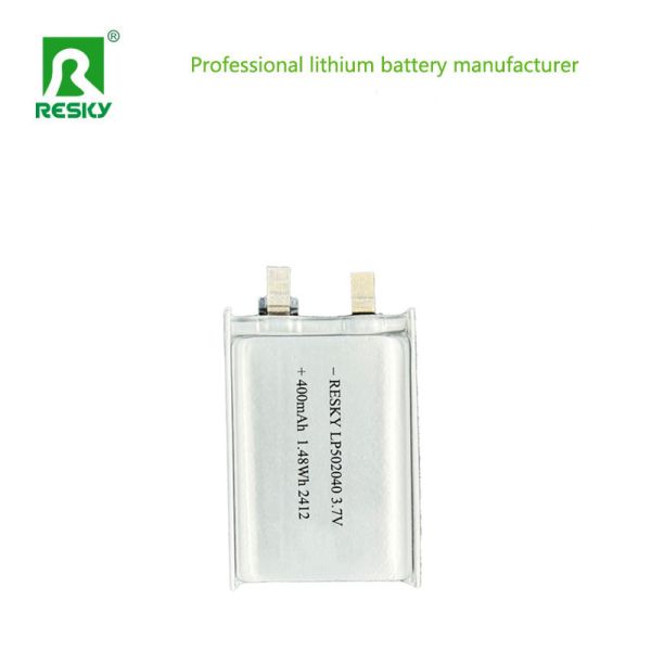 Flat Lithium Battery Cell 502040 3.7v 400mAh Rechargeable Li-ion Polymer Battery Packs