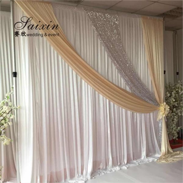 SX-390 Wholesale 3m*6m strong portable wedding stag decoration backdrop drape pipe stands