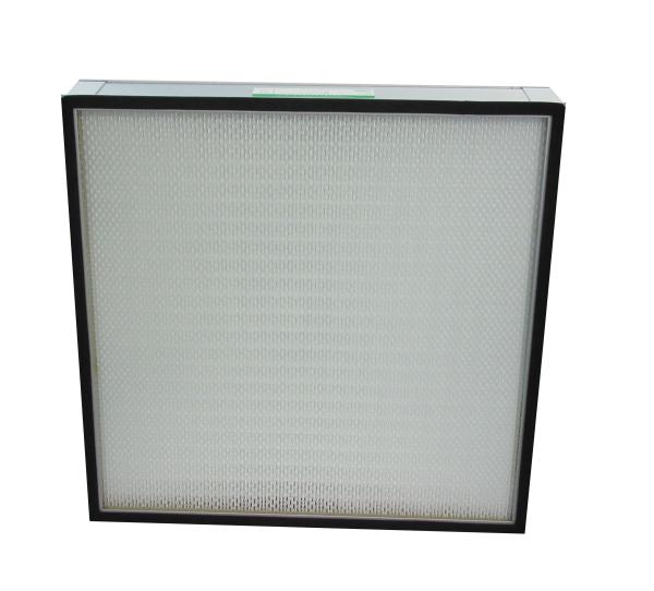 Mini Pleated HEPA Panel Filter with H13 H14 Efficiency for Custom Cleanroom HVAC and Aluminum Frame