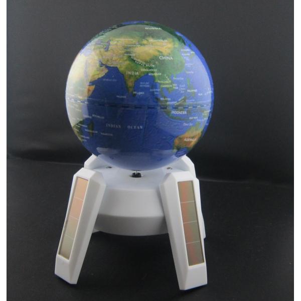 No battery and auto - rotary Solar Powered Globe with clockwise & anticlockwise mode