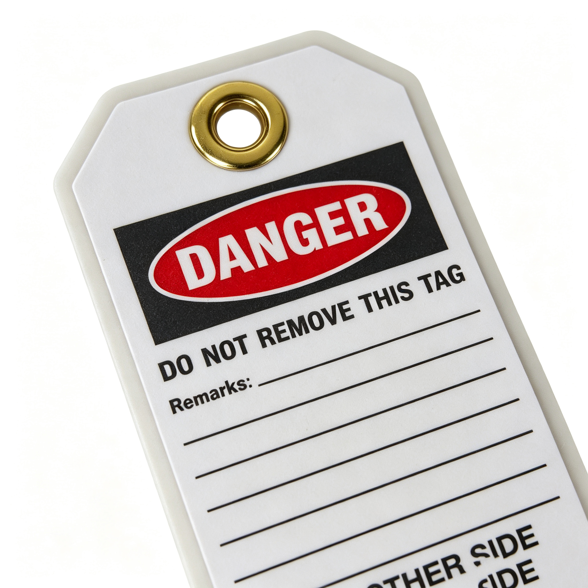Tear Resistant Laminated Inspection Tags - Loto Tags Lockout Tagout Danger Tag for Harsh Environments