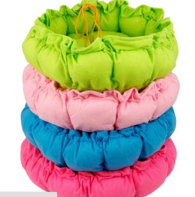 Warm Soft Plush Pumpkin Pet Bed Dog Cat Mat in different color