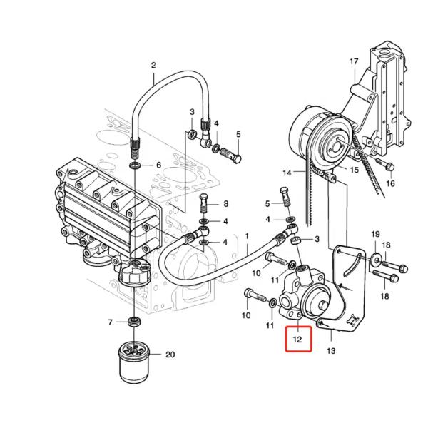 Колесо 20460417 желтое V10 насоса для подачи топлива 20537030 двигателя экскаватора 720