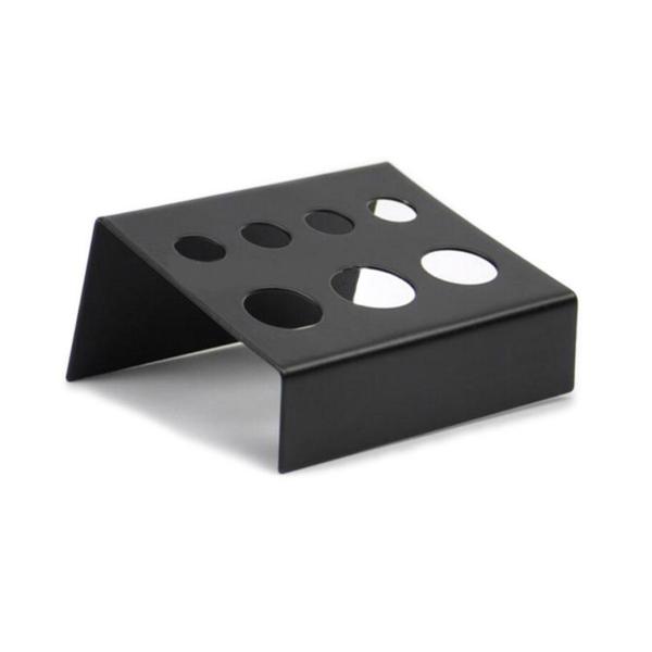 Стойка держателя 7 чашек чернил татуировки макияжа нержавеющей стали отверстий черная постоянная для стойки держателя контейнера чашки пигмента