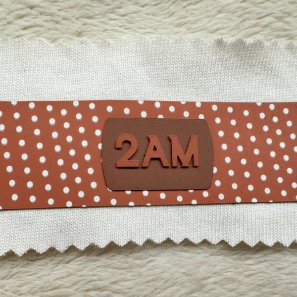 3D Soft Silicone Labels Sustainable For Clothing Heat Transfer Patch