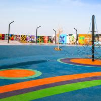 Playgrounds Colorful EPDM Rubber Granules Surfaces 13 Years Experience