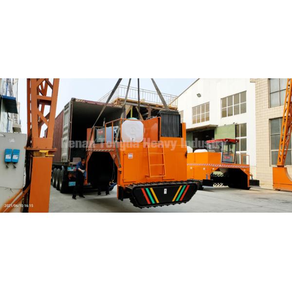 Cow Dung Fermentation Compost Equipment Crawler Compost Turner Machine