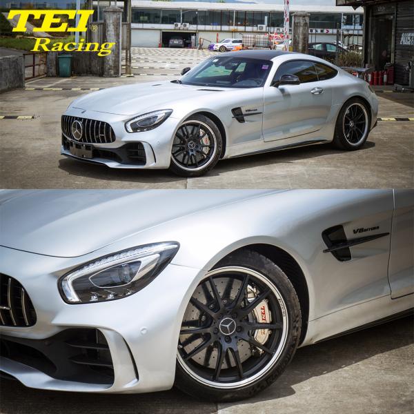 6-поршневой гоночный суппорт тормозной комплект с 405*34 мм углеродно-керамическими дисками и тормозными колодками для Mercedes Benz AMG 20 дюймов