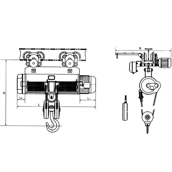 CD1 с 1 к подъему веревочки провода крана емкости 25T электрическому