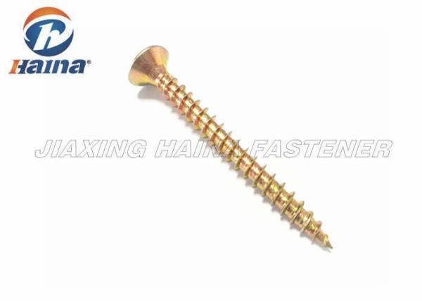 Zinc Plated C1022 Material Drive Self Tapping Screws For Wood Plate