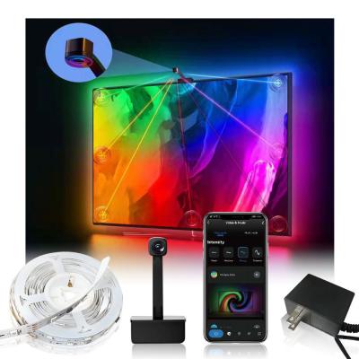 RGBIC Ambient Sync Imersão TV LED Backlight Tuya 12,5 pés 3,4 m 3,8 m 12V
