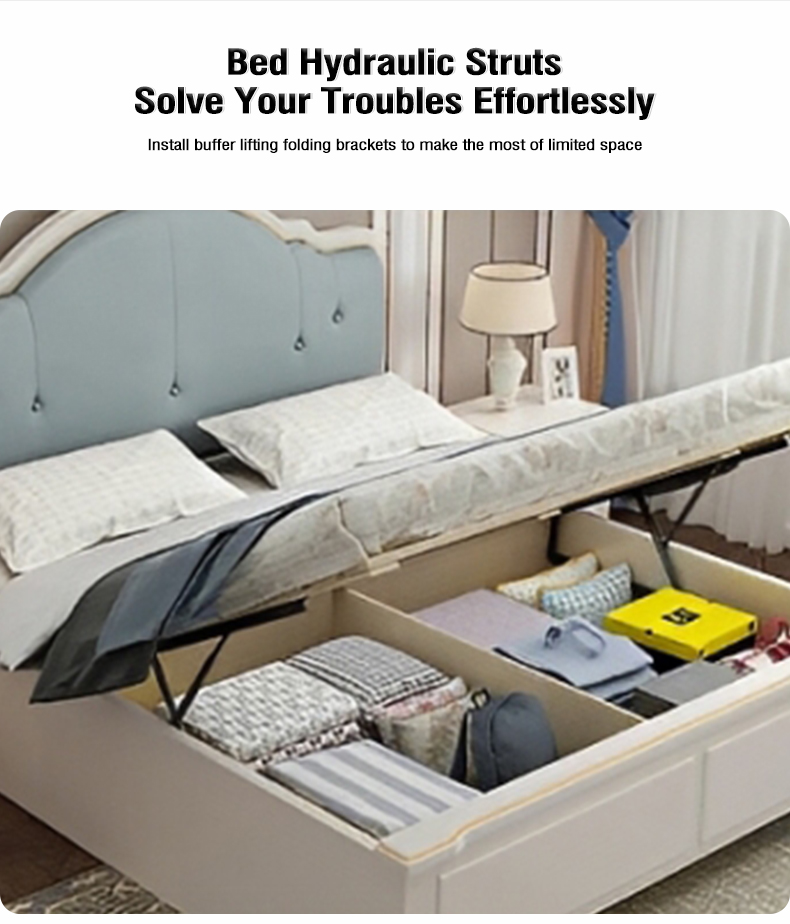Adjustable Folding Bed Hydraulic Lifting Mechanism Gas Spring Lifting Hinge Storage & Folding Furniture Accessories