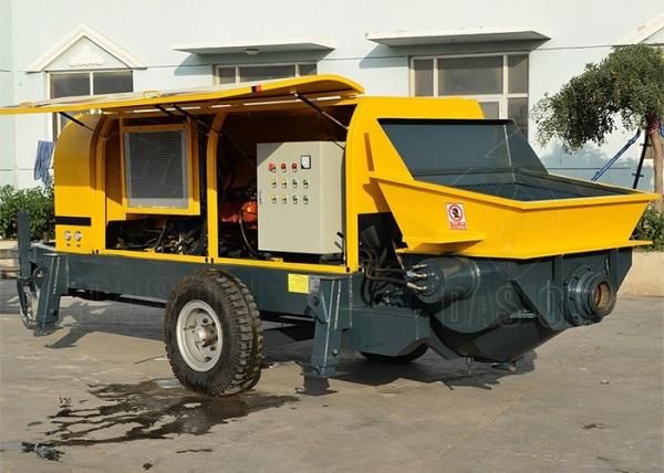 Ready Mix Peristaltic Concrete Pump , Electric Mini Concrete Pump Machine
