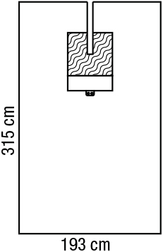 Reinforced 20-60g Surgical Dental Pack Disposable Dental Drapes With Adhensive Fenestration
