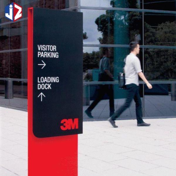 Custom Parking Pylon Sign Boards Stainless Steel Free Standing