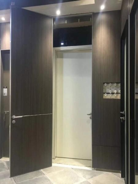 Aluminum Frame HPL modern desgin Interior Framless Door for Living Room