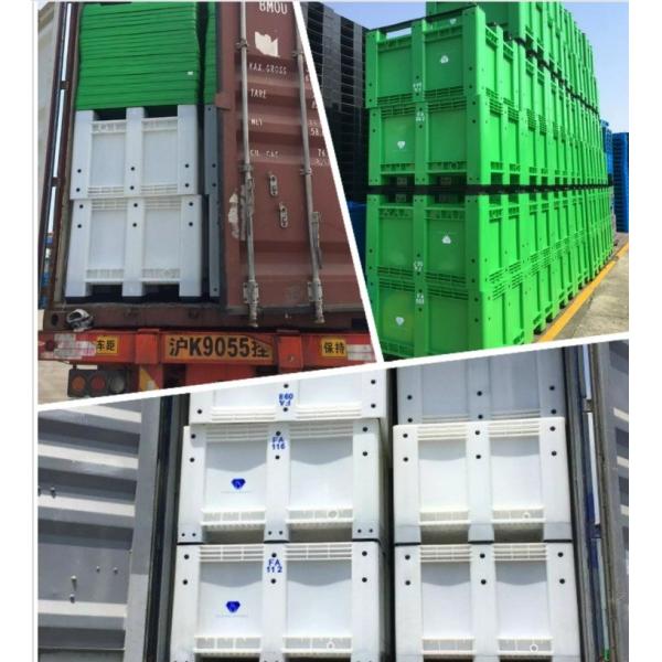 1200*1000*760mm Large Plastic Pallet Box with Labeling Options and Dynamic Load 1T