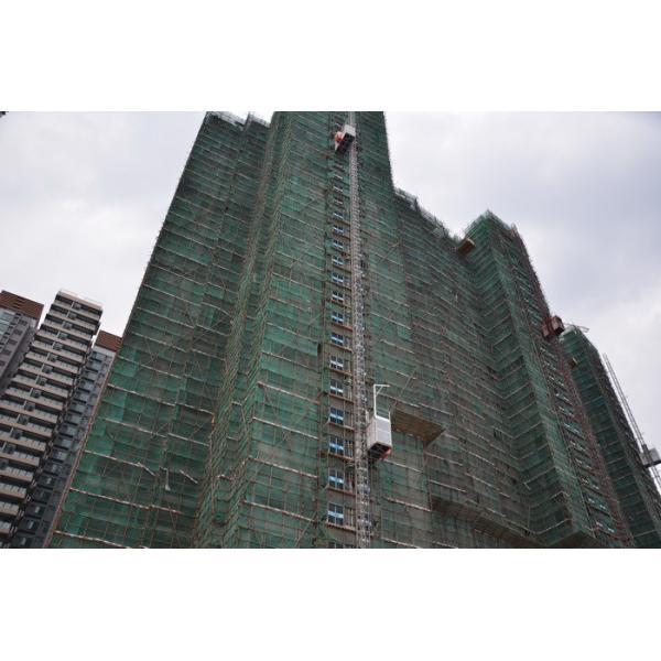 Building site rack and pinion construction hoist, 110kw, 300m lifting height, hot dip galvanized, 300m rack and pinion hoist,