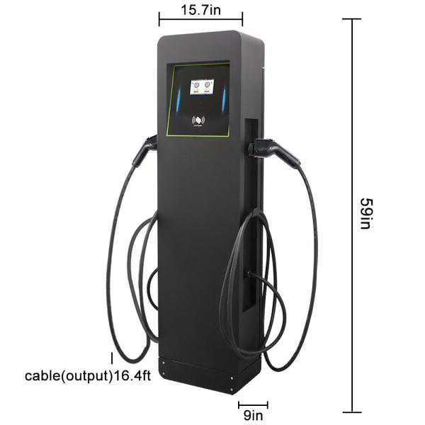 double gun ev charger Type 1 Commercial OCPP 1.6J 14kw public ev charger OEM ODM