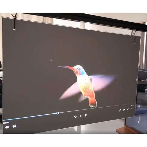 Interactive Transparent Film Holographic 3D Displays Glass Window Custom